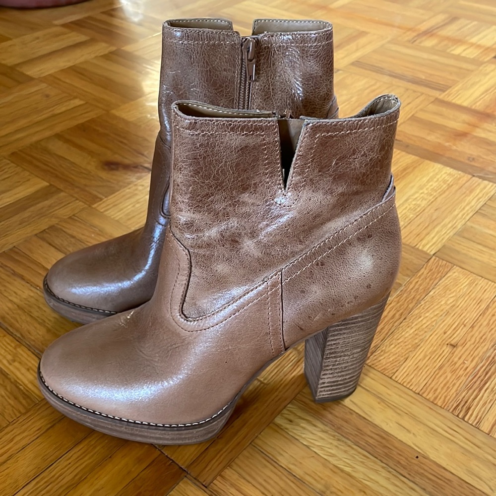 Lucky brand leather booties